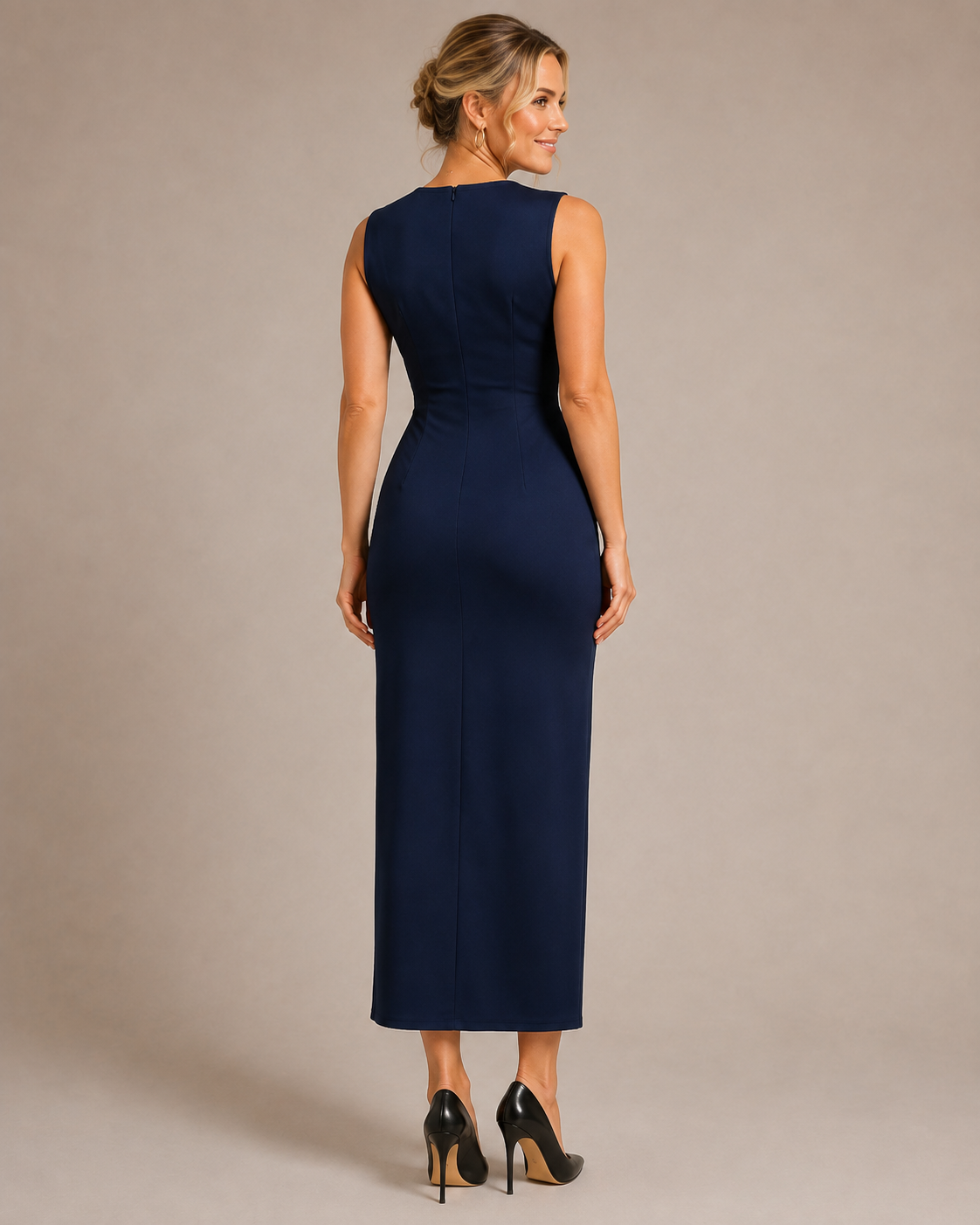 Camille | Floral V-Neck Maxi Cocktail Dress