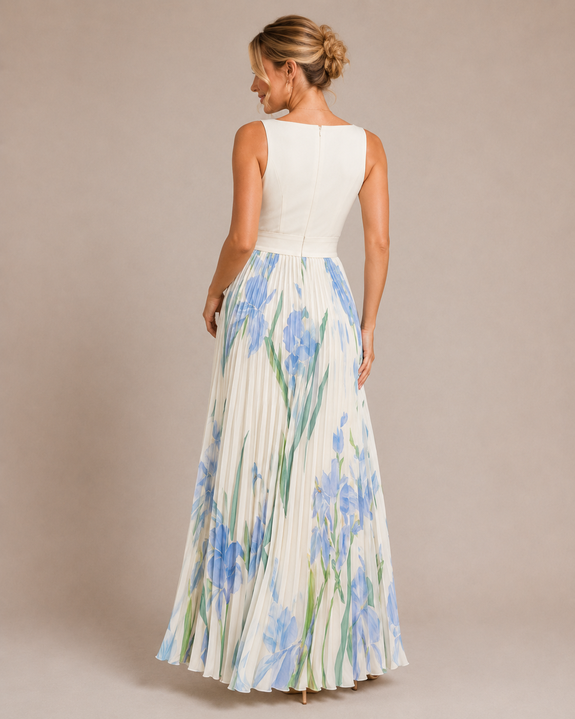 Juliette | Floral Pleated Maxi Dress