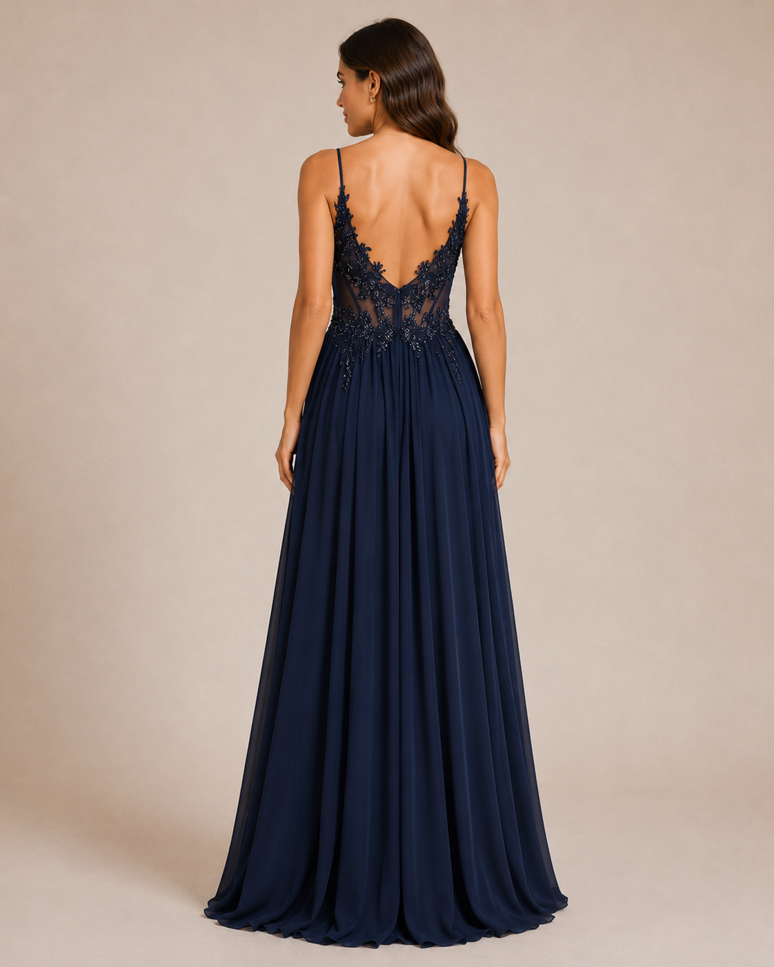 Valentina | Appliqué Corset Maxi Wedding Guest Dress
