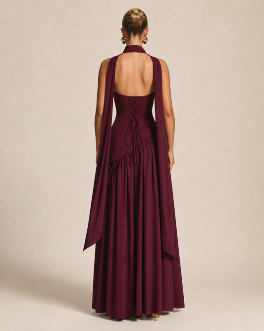 Amara | Strapless Maxi Formal Cocktail Dress