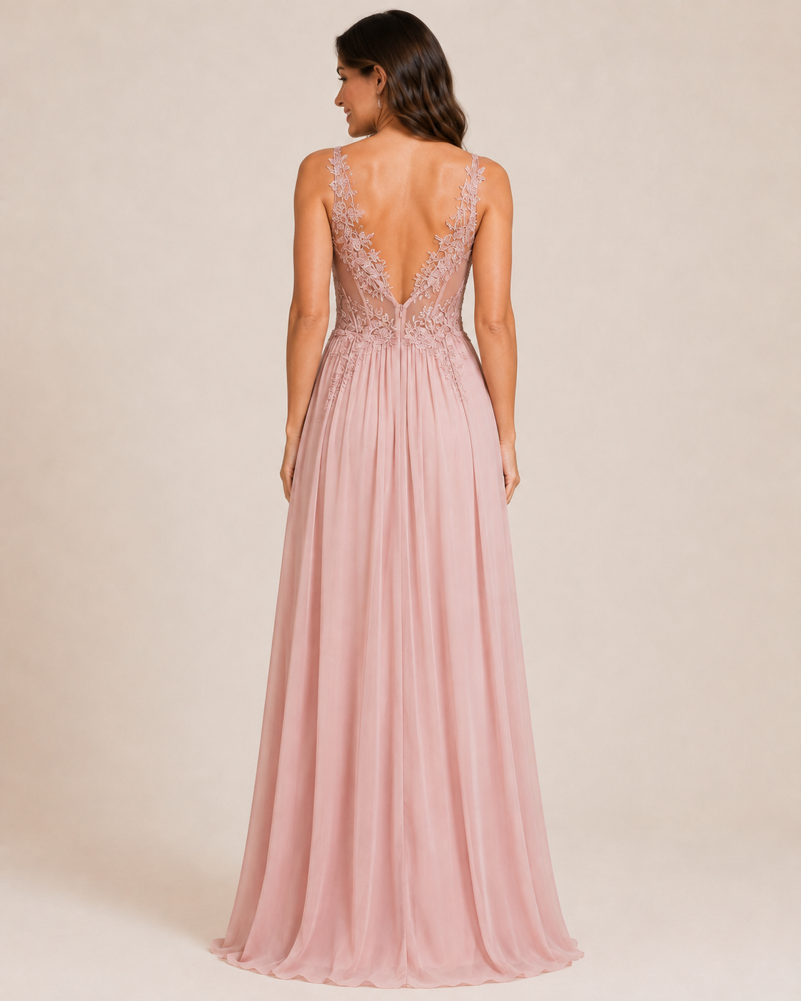 Valentina | Appliqué Corset Maxi Wedding Guest Dress