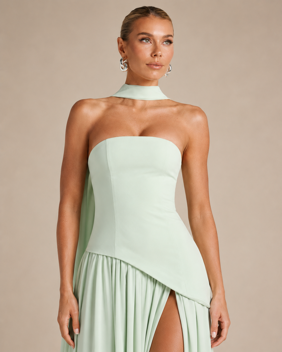 Amara | Strapless Maxi Formal Cocktail Dress